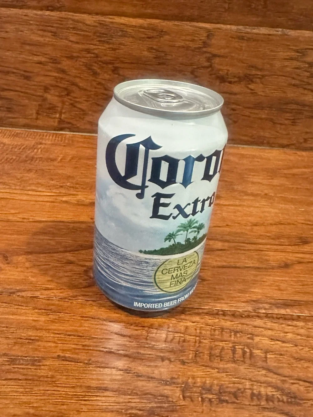 Corona Extra White & Blue Stash Can with Palm Logo